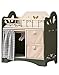 ROBOTIME Baby Doll Crib Wooden Doll Bed Toy Baby Crib with Storage Bedding and Wooden Hooks Doll Crib Fits Dolls up to 22 Doll Furniture for American Girls Ages 3 Green - Image 3