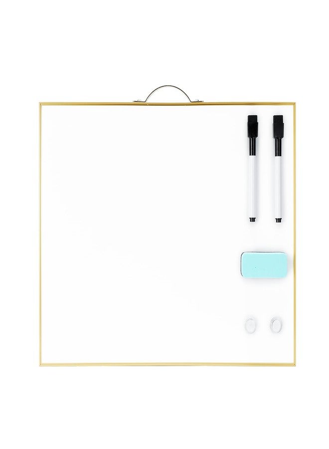 TSJ OFFICE Small Dry-Erase White-Board - 12 X 16 Inches Portable Aluminum Frame Mini Hanging Whiteboard with Handle, to Do List Notepad for Office, Home, School - Image 1