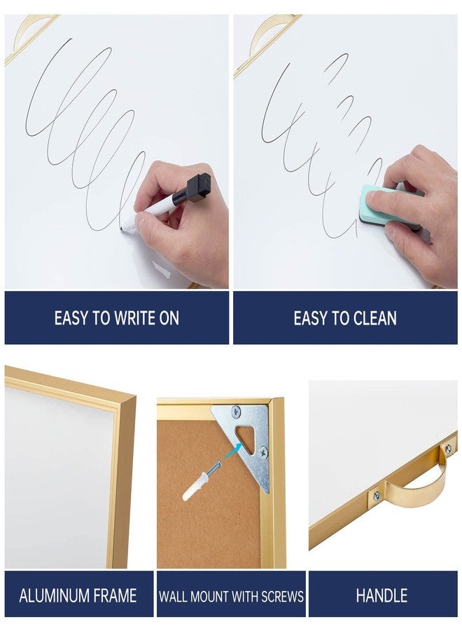 TSJ OFFICE Small Dry-Erase White-Board - 12 X 16 Inches Portable Aluminum Frame Mini Hanging Whiteboard with Handle, to Do List Notepad for Office, Home, School - Image 3