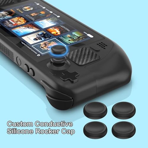 New World Accessories for Steam Deck, Touch Protector Dust Plug Silicone Thumb Grip Caps for Steam Deck Vent Dust Filter Cover with Trackpads Skins - 9 in 1 - Image 3