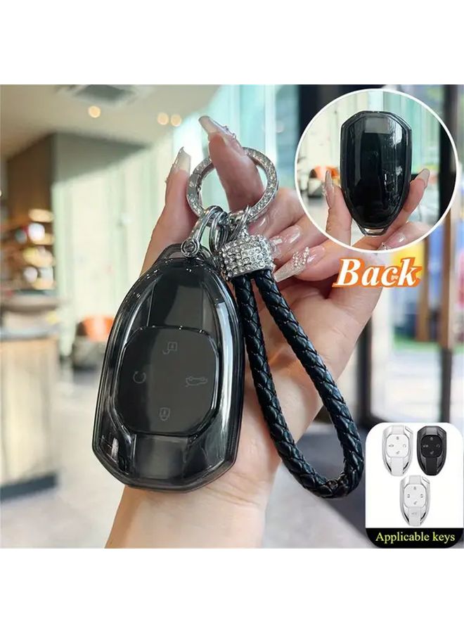 غطاء شفاف لمفاتيح التحكم عن بعد الذكية للسيارة من مادة TPU، مجموعة 1 مناسبة لسيارات GAC Empow J11 J12 J13 J14 J15 J16 GS8 GS3 - Image 5