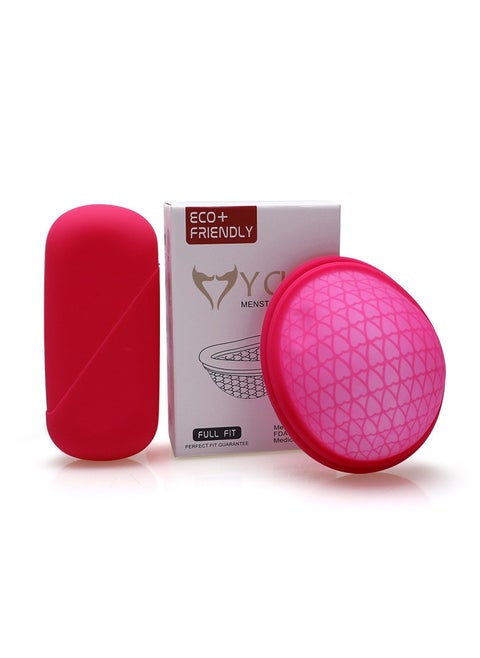 Reusable Menstrual Disc For Women Feminine Lady Menstrual Disc With Tail Flat-fit Design Extra-Thin Sterilizing Silicone Cup