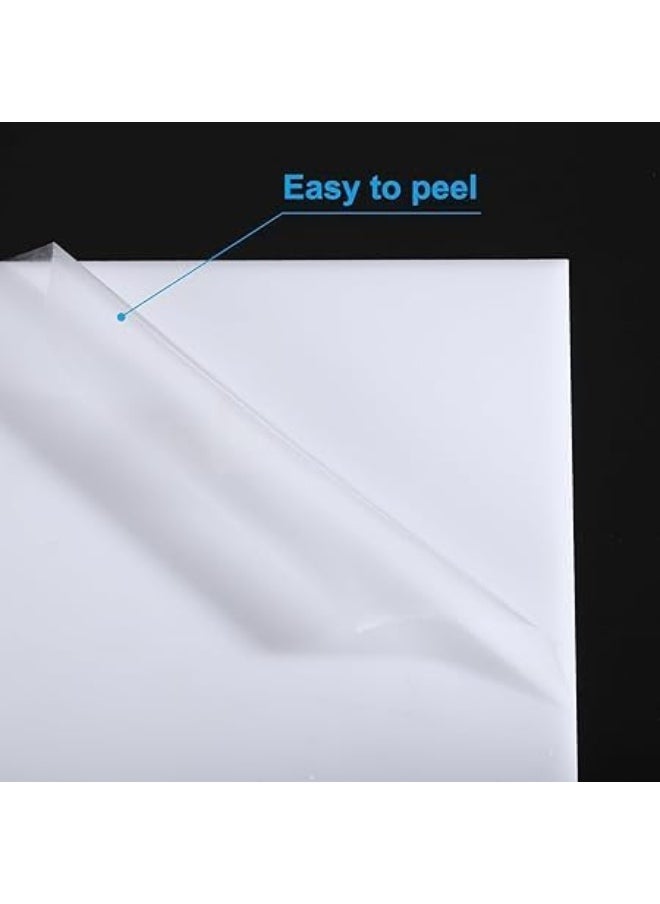 Horoof Home Horoof Home® Premium White Acrylic Sheets (4 Pack) – 25x25 cm, 3mm Thick  - Image 3