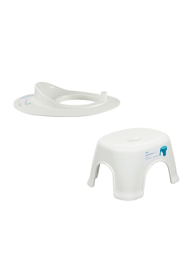 Inochi Notoro Set of 2 | Potty Training Seat & Stool Bath chair| Toilet seat for Kids & Toddlers| Plastic Stool for Bathroom| antibacterial additives, BPA Free| Anti-slip - pzsku/Z67DA3E934CE9A1268361Z/45/_/1713258302/09a2cd2e-82f4-4b63-b32f-8c6787e86f6f