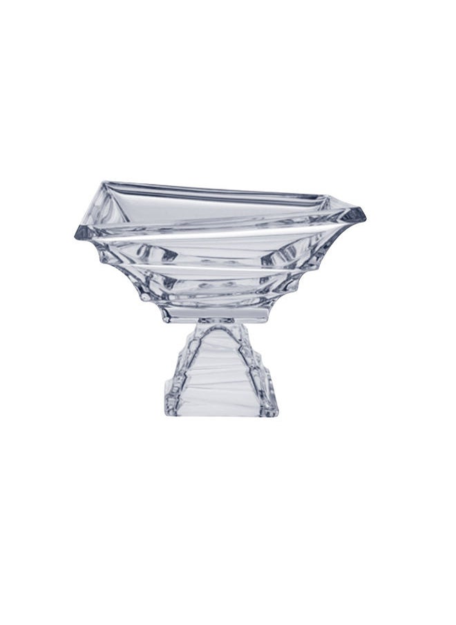 Bohemia Jihlava Sail Footed Crystal Bowl 