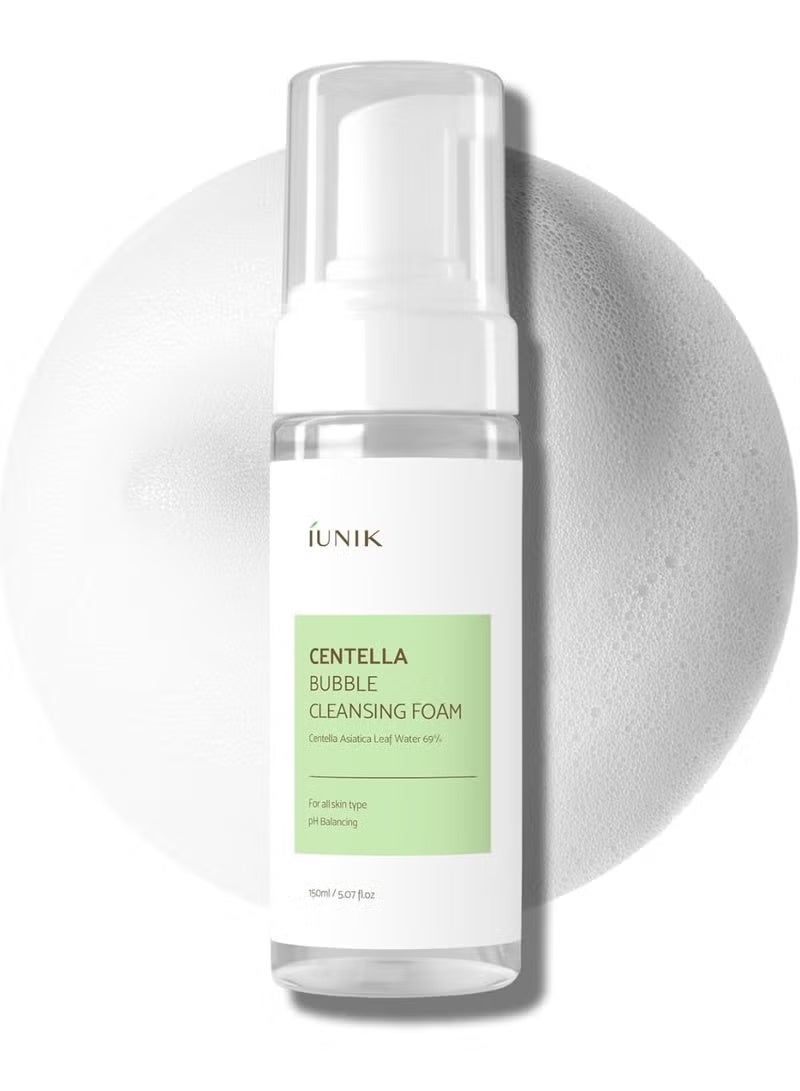 iUNIK Ionic Centella Bubble Cleansing Foam 150ml - Image 1