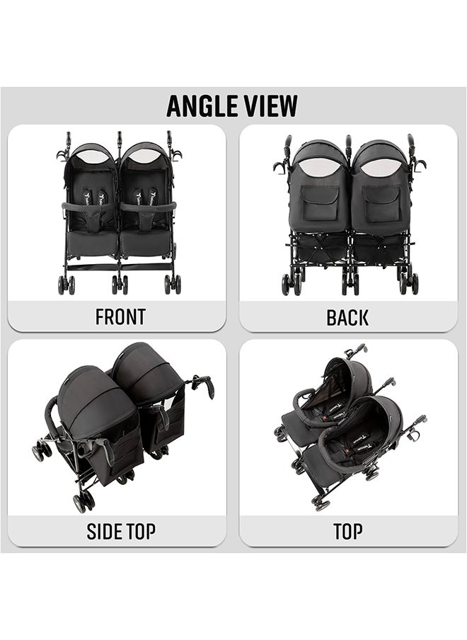 Lightweight Baby Twin Stroller Fellow, Easy To Maneuver - Black - pzsku/Z67DA56B8B5A6B3E2349FZ/45/_/1715094608/2500e31a-deac-40a8-87a0-53d958eed754