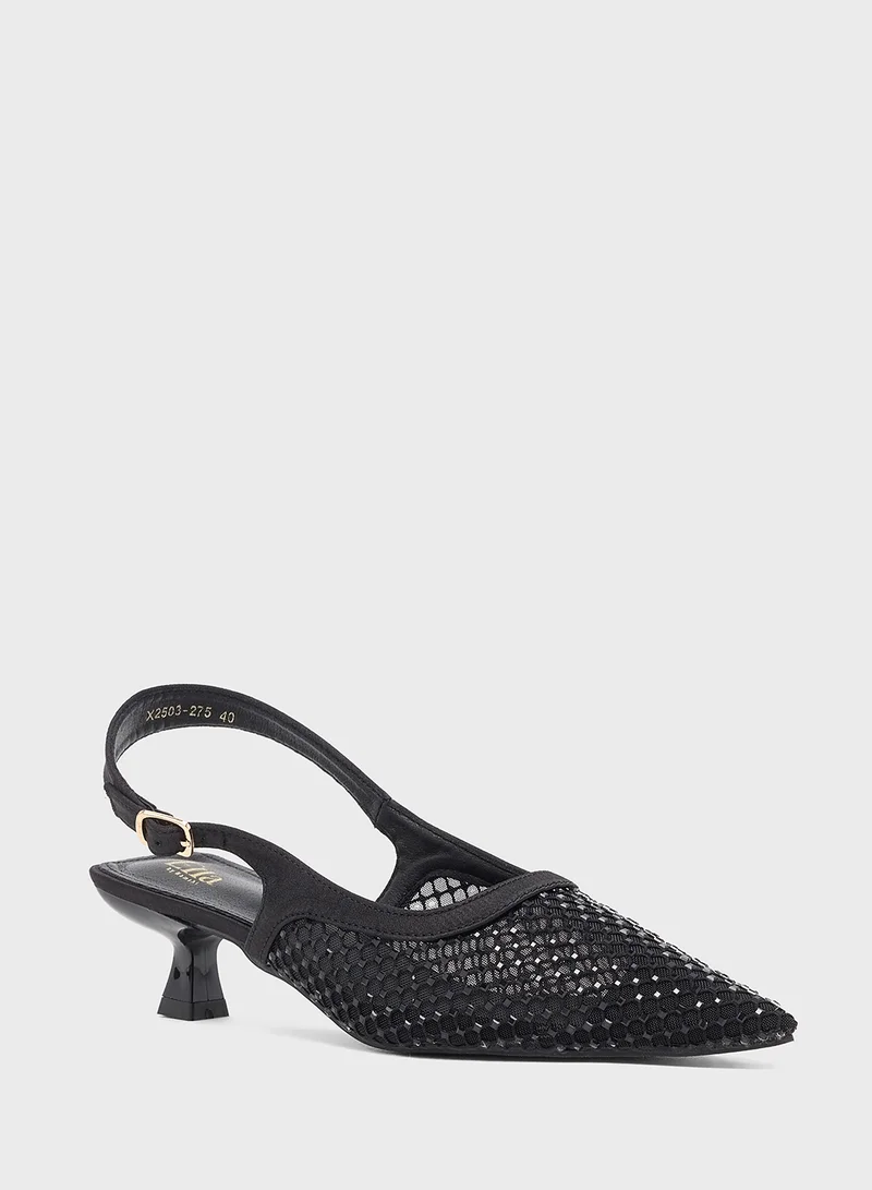 ايلا Pointed Slingback Ballerina