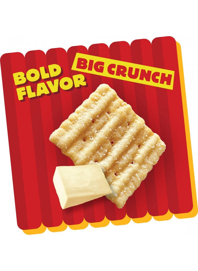 Cheez-It Cheez-It Grooves Crunchy Cheese Crackers, Snack Crackers, Lunch Snacks, Family Size, Sharp White Cheddar, 17oz Box (1 Box)  - Image 4