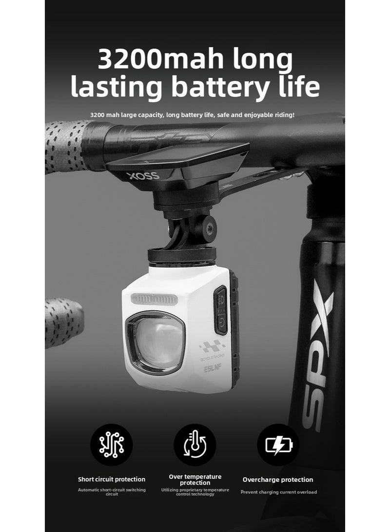 ESLNF Bicycle Light with Wireless Remote Control, 1200 Lumens LED Bike Light, 3200mAh Rechargeable Battery, Multiple Lighting Modes, Type-C Charging - Image 5
