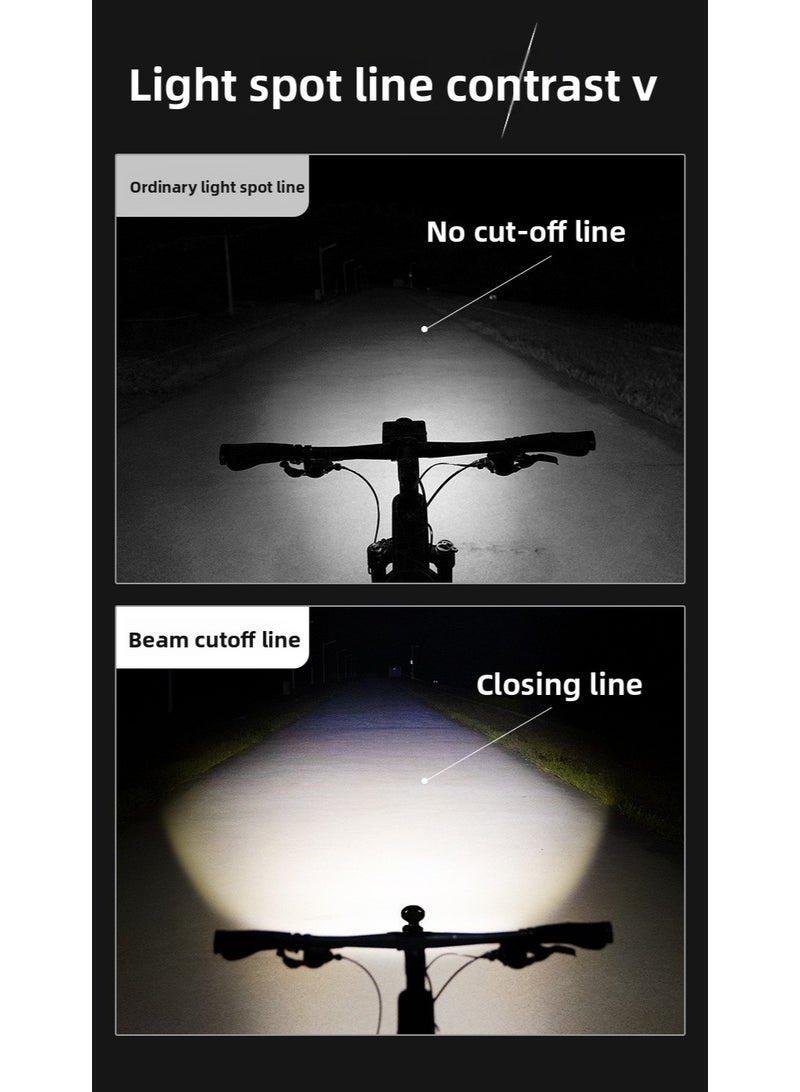 ESLNF Bicycle Light with Wireless Remote Control, 1200 Lumens LED Bike Light, 3200mAh Rechargeable Battery, Multiple Lighting Modes, Type-C Charging - Image 3