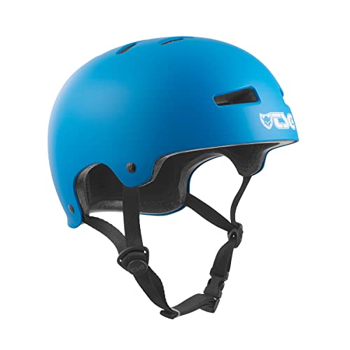 TSG Evolution Skate & Bike Helmet w/Snug Fit & Triple Cert. for Skateboarding, Cycling, MTB, Roller Derby, E-Boarding, E-Skating, Longboarding, Park Skating, Urban (Satin Dark Cyan, L/XL 57-59 cm) - Image 1