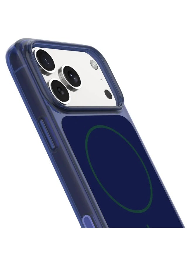 ليفيلو أوبولنت كريستال شيلد غطاء متوافق مع MagSafe لهاتف آيفون 17 برو – أزرق كوبالت - Image 3