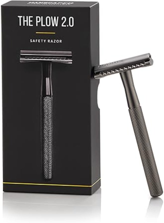 Manscaped Refining The Gentleman Plow 2.0 Premium Hygienic Single Blade Double-Edged Safety Razor - Image 1