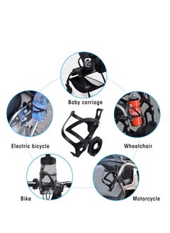 Y&D Bike Cup Holder Bicycle 2-in-1 Bottle Bracket Aluminum Alloy Water Cages Universal Rotation Drink Holders for Handlebars Motorcycle  - Image 2
