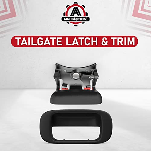AA Ignition قفل ومقبض باب الصندوق البديل مع الحواف - بديل للأرقام 15997911، 15228541، 15228539، 15228540 - متوافق مع شيفروليه سيلفرادو و GMC سييرا 1500، 1500HD، 2500HD، 2500، 3500 - Image 2