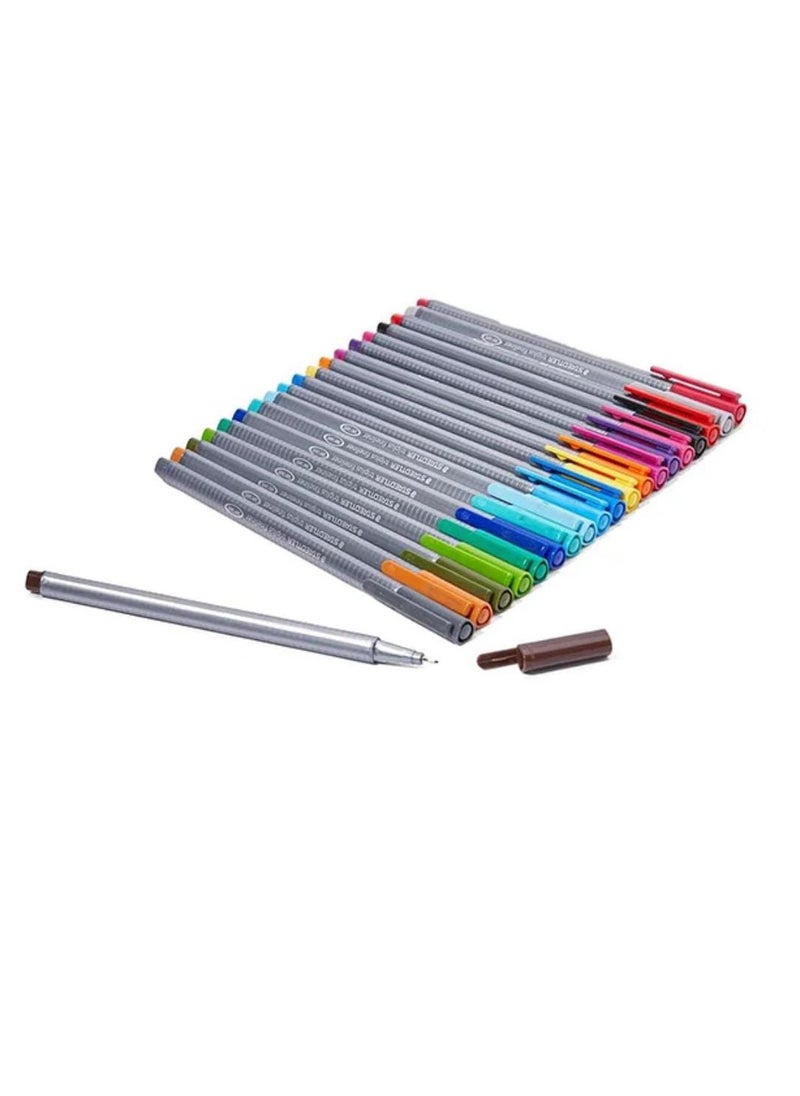 STAEDTLER Staedtler Triplus Fineliner 0.3Mm Pens 20 Color Set Multicolour  - Image 3
