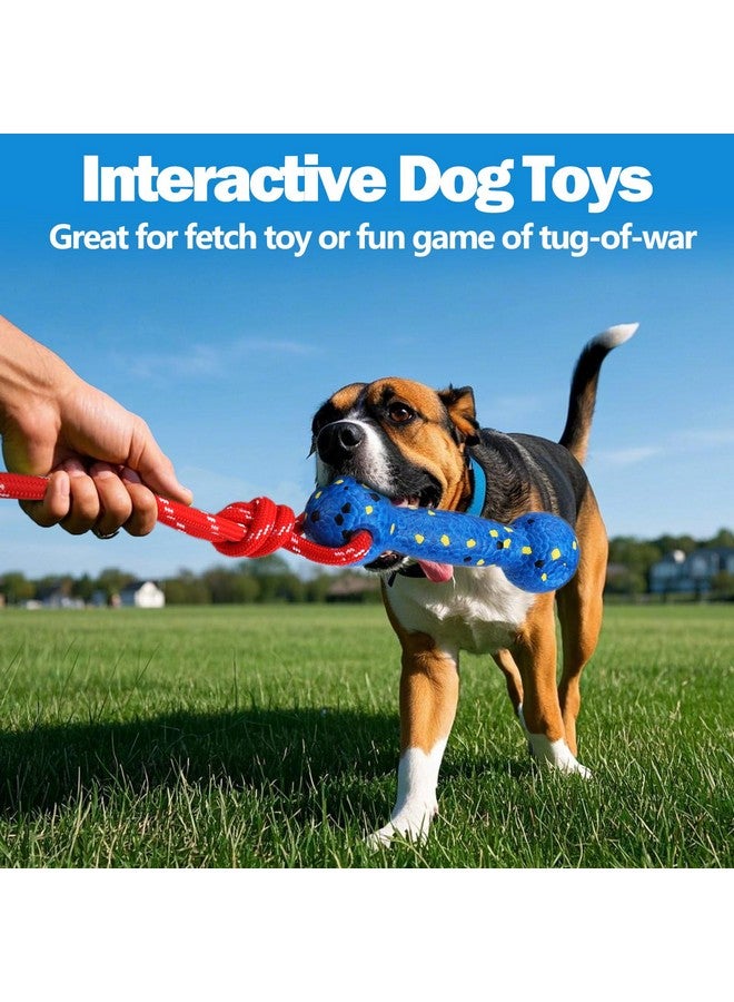 Mity rain Floating Dog Toys -E-TPU Water Pool Fetching Toy with Rope for Small Medium Large Pet, Bumper Shape Indestructible Interactive Dog Chew Toys for Summer Outdoor Training Fun (Blue) - Image 5