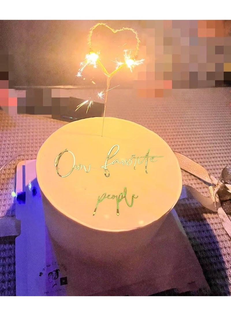 Our favorite people Cake Topper, Gold Acrylic Cake Topper for Bridal Shower Bachelorette Engagement Wedding Party Decoration - Image 5