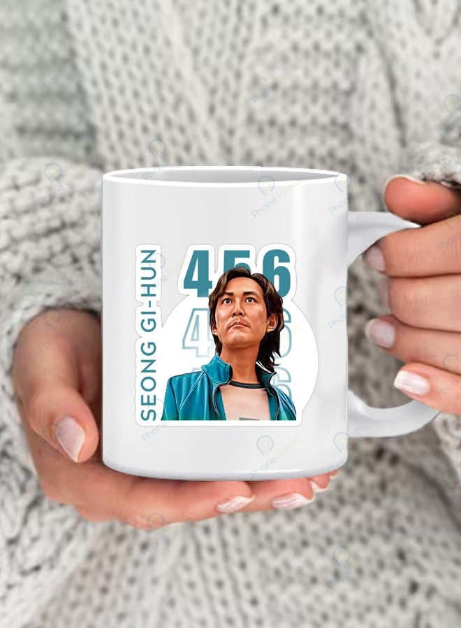Seung Ji Hoon Print Mug for Tea and Coffee Mug with Comfortable Handle Multicolored Print