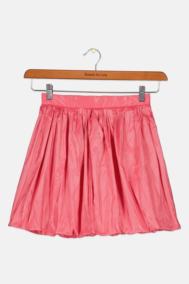 Reserved Kids Girl Solid Mini Skirt, Pink - Image 1