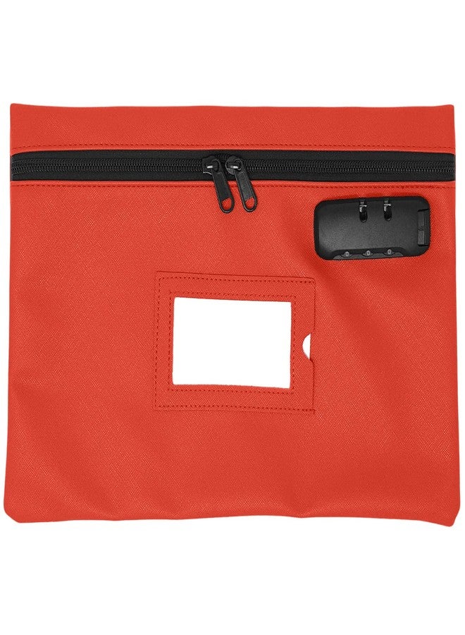 GIDABRAND Medicine Bag with Lock | 12x8 Inch Med Bag | Medication Bag for Traveling | Small Medication Travel Bag | Kids Medicine Bag | Pills Locking Zipper Pouch Storage Case Organizer (Red) - Image 1