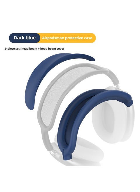 Digital Computer/bluetooth Headset Case/bluetooth Headset Shell Protective Cover For Airpods Pro-Color:Head Beam + Beam Dark Blue-Model:Applicable To Airpods Max