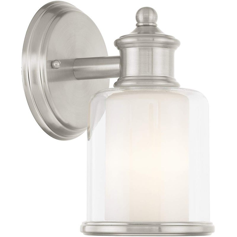 Livex Lighting 40211-91 Middlebush Brushed Nickel 1 Light Wall Sconce - Image 5