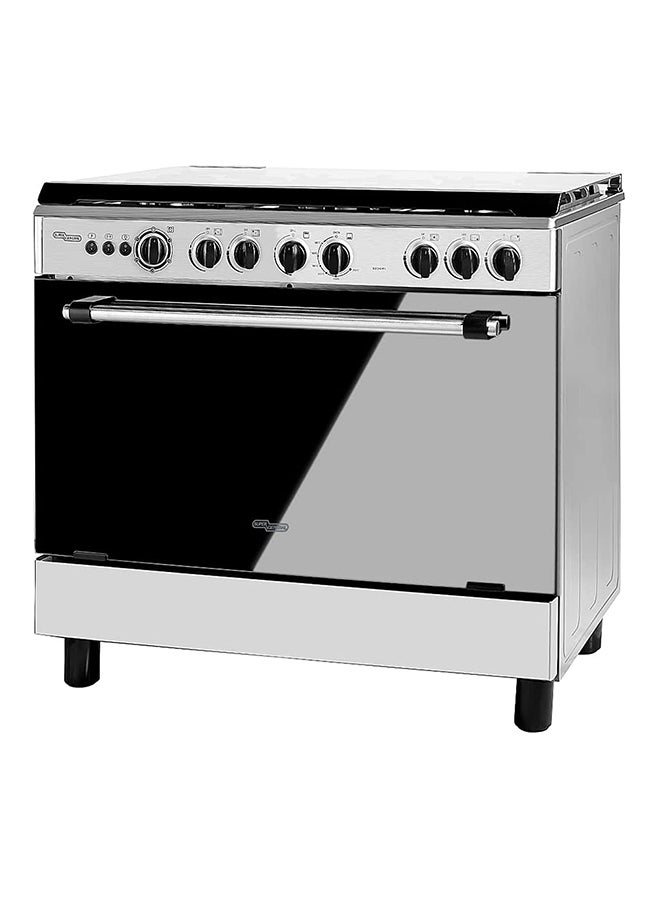 SUPER GENERAL 5-Burner Freestanding Gas Cooker 90x60x85cm SGC901FS Silver - Image 2