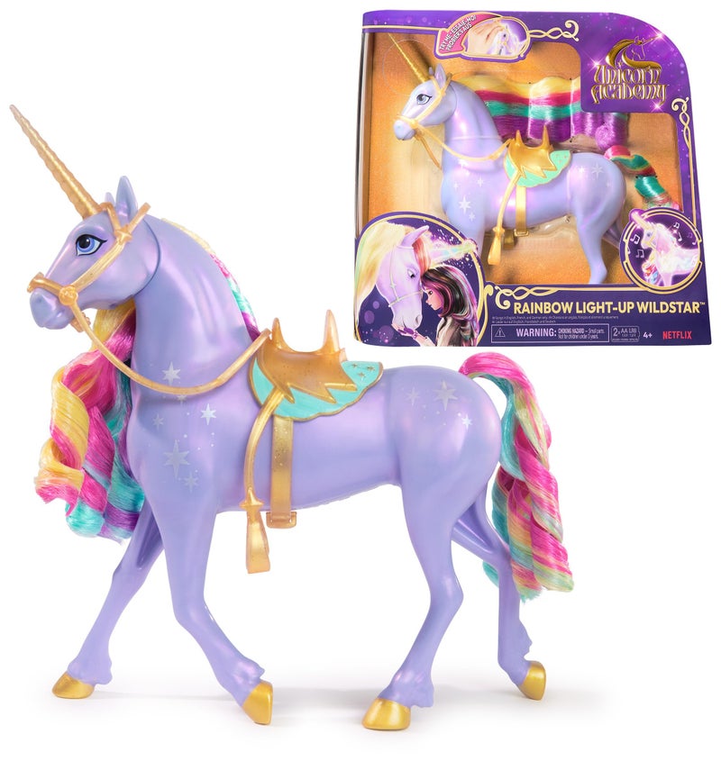 Unicorn Academy Wildstar 28 cm Interactive Unicorn Sound Songs Lights Unicorn Academy Toy for Girls Ages 4 - Image 3