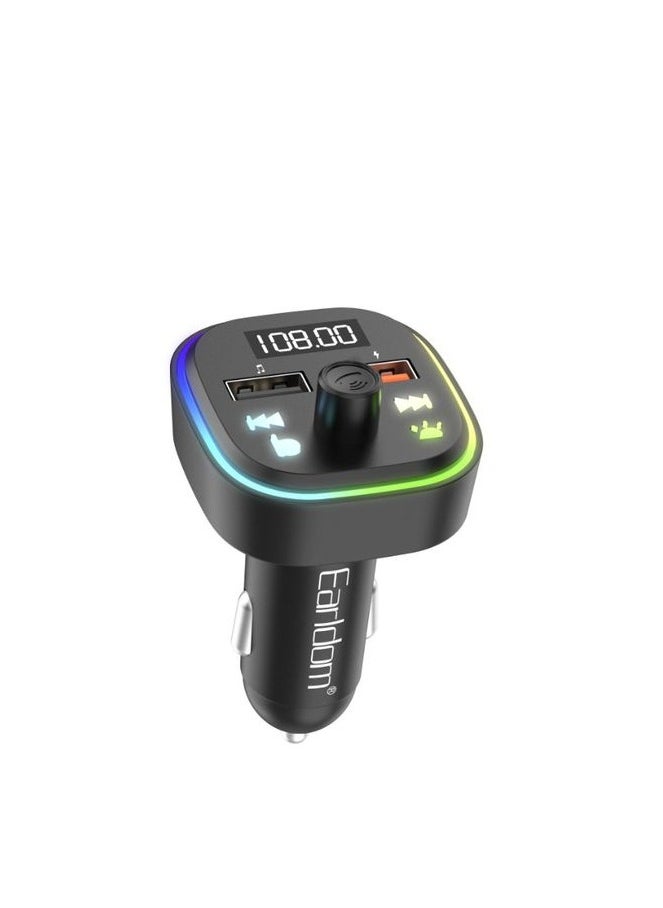 أيرلدوم شاحن سيارة إيرلدوم M85 - يدعم جهاز إرسال USB -FM - بلوتوث - أسود  - Image 1