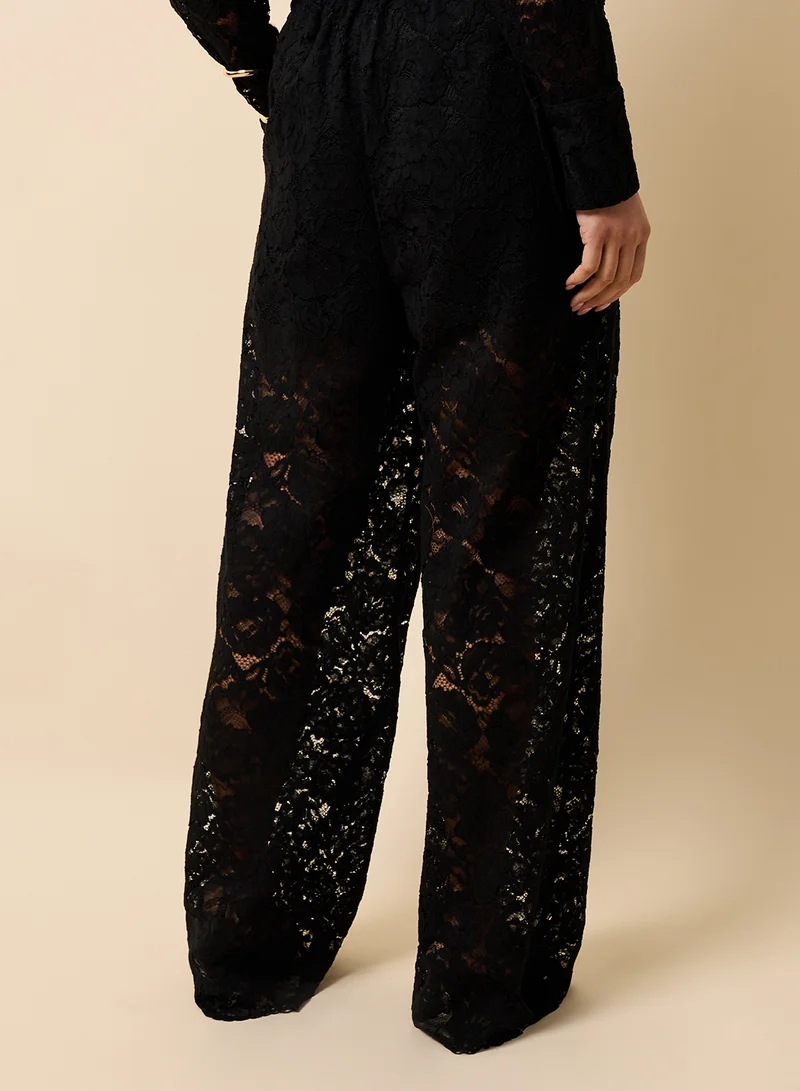 Little Mistress Lace Detailing Pants