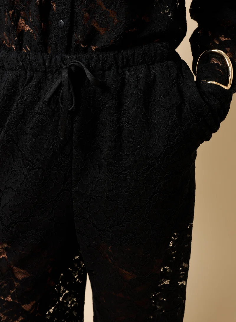 Little Mistress Lace Detailing Pants