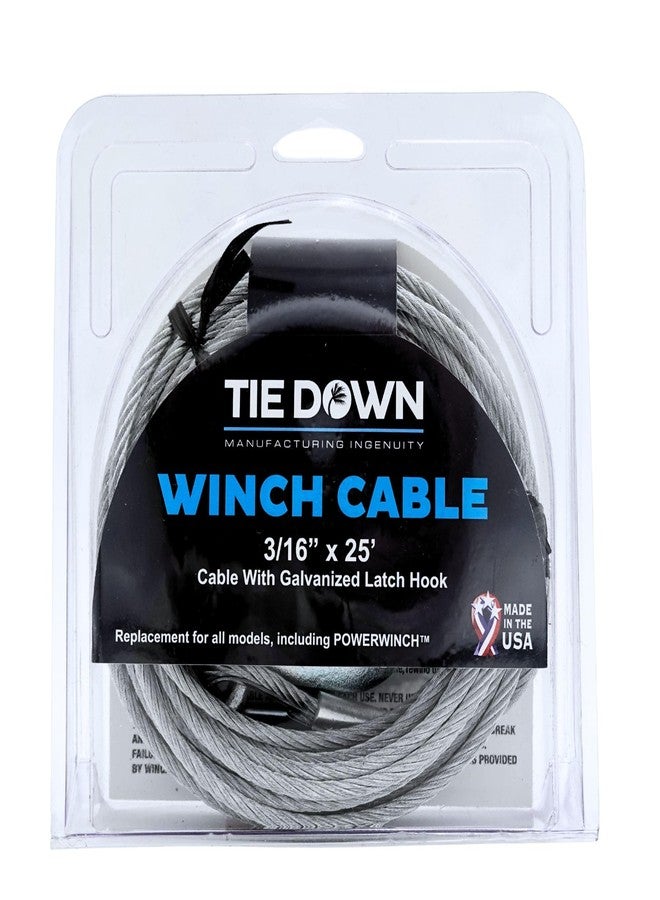 تاي داون كابل ونش من شركة Tie Down Engineering رقم 59385، مقاس 3/16 بوصة × 25 قدمًا - Image 5