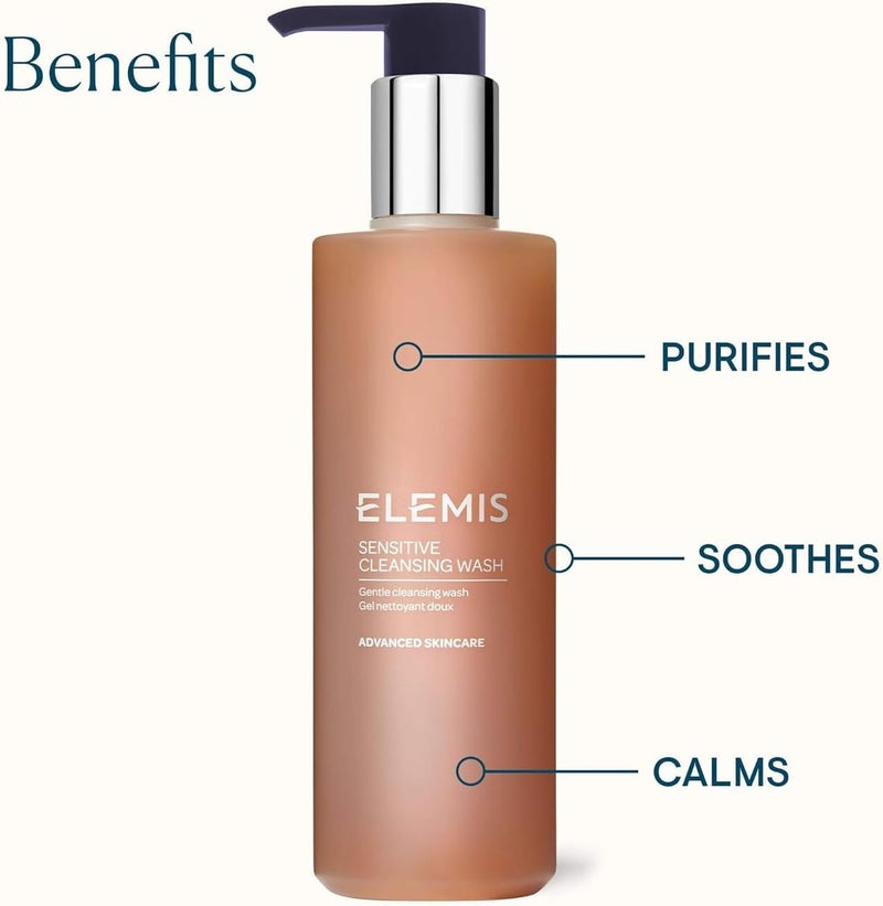 ELEMIS Sensitive Cleansing Wash - Gentle Facial Cleanser for Sensitive Skin, 6.2 Fl Oz - Image 4