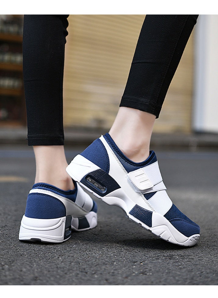NIBEMINENT Women Tennis Shoes Breathable Hook Loop Sneakers Air Cushion Shoe Non-slip Female Height Increase Footwear Outdoor Walk Gym Shoe - Image 3