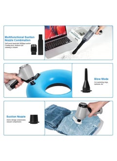 SUITU 3-in-1 Handheld Vacuum 12000Pa Wireless rechargeable Mini Portable Car Vacuum Cleaner Wet and Dry, Powerfu for Car, Home, Office, Carpet Cleaning  - Image 2