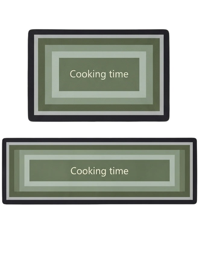 Happy Home Kitchen Mat Set of 2 PCS – Cushioned Non-Slip Rugs for Kitchen, Absorbent Washable Floor Mats for Home, Office, Laundry, Bathroom, Protects Floors from Oil, Moisture and Stains, Size 40x60 + 40x120cm, Suitable for Hardwood, Tile, Ceramic, Vinyl, Marble Floors, High-Quality Durable Material - Image 3