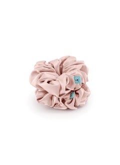 BRIGHTLY LABS Luxurious Silk Hair Scrunchies - 100% Mulberry Silk Hair Ties for Elastic Ponytail Holders, Prevent Frizz and Breakage - Set of 2 Scrunchies for Effortless Hair Care.  - Image 2