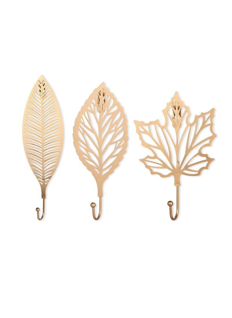 Oasisgalore 3Pcs Decorative Coat Adhesive Hooks Wall Hooks Curtain Tiebacks Hooks for Hanging Keys Towels Coat in Bathroom Kitchen  - Image 1