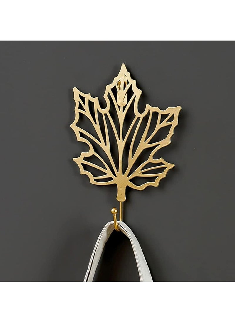 3Pcs Decorative Coat Adhesive Hooks Wall Hooks Curtain Tiebacks Hooks for Hanging Keys Towels Coat in Bathroom Kitchen