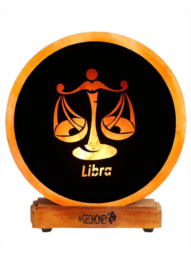 Geohoney - Himalayan Salt Lamp Zodiac Sign Libra - Image 1