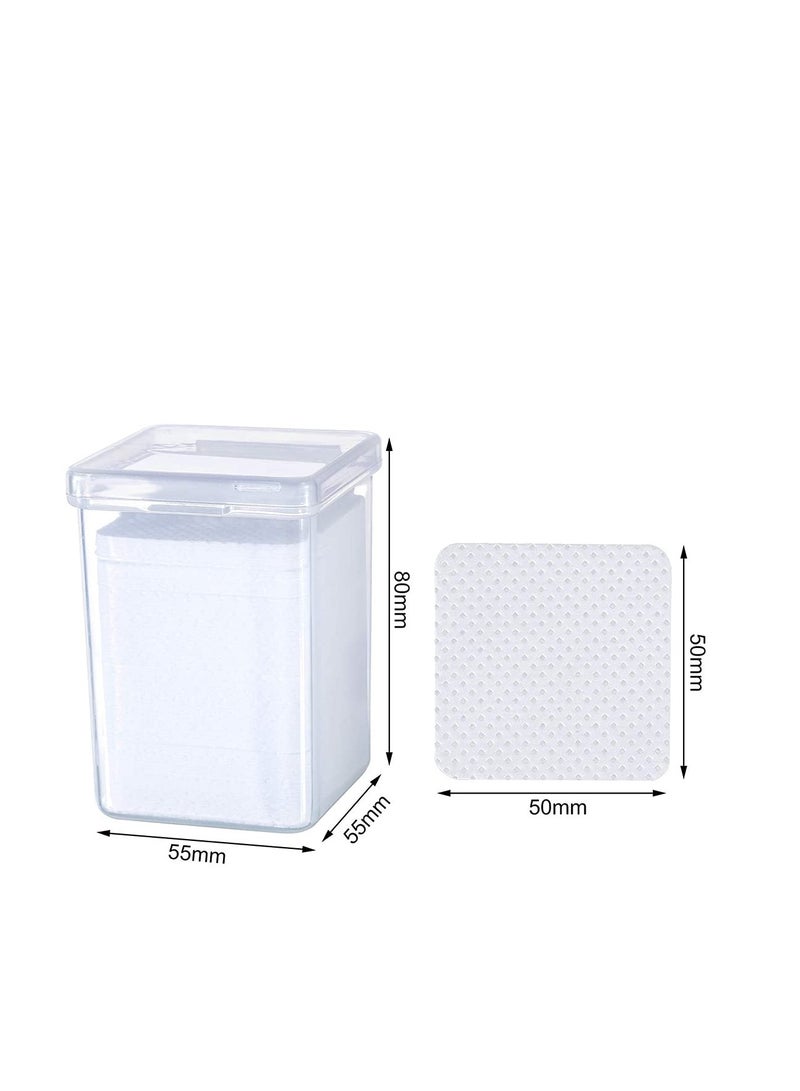 SYOSI 400 Pieces Eyelash Glue Eyelash Extension Glue Wipes Eyelash Glue Cleaner Wiping Cloth Non woven Fabric Wipes Removal Tool for Eyelash Extension Glue and Nail Polish Bottle - Image 2