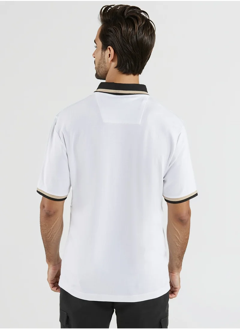 نوتيكا Basic Regular Fit Premium Cotton Logo Polo Shirt