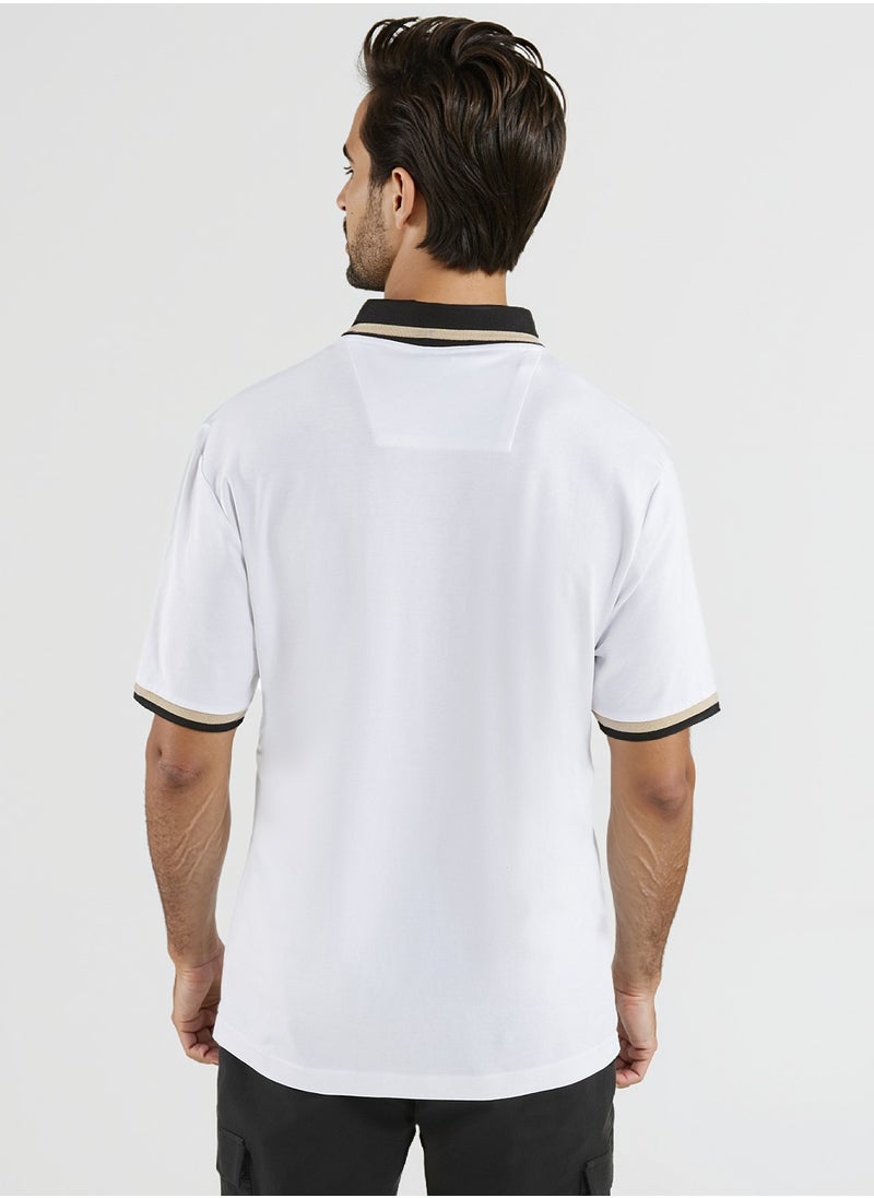 NAUTICA Basic Regular Fit Premium Cotton Logo Polo Shirt  - Image 2