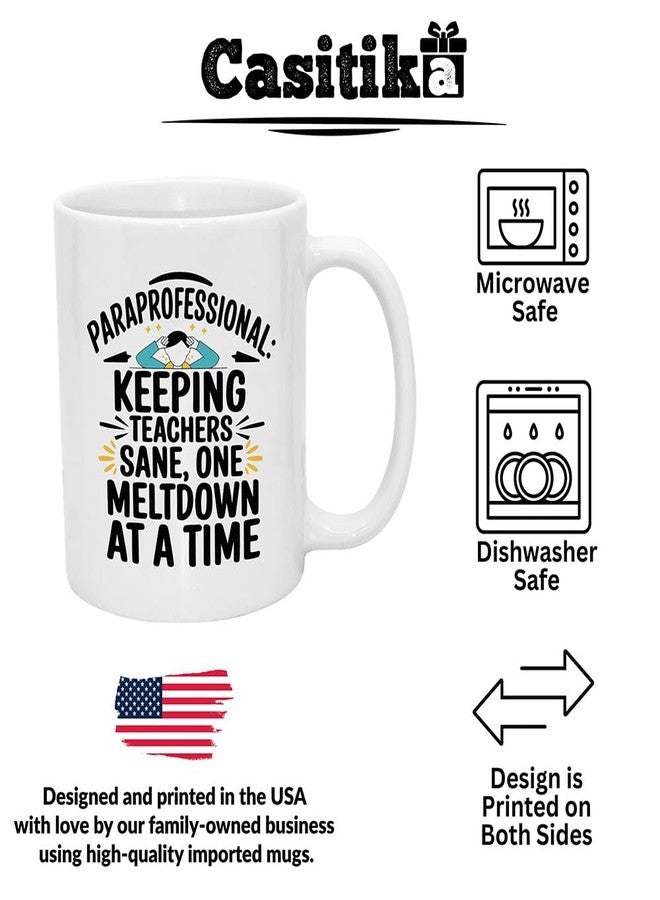 Casitika Paraprofessional Appreciation Gifts. 11 oz Ceramic Mug for Teacher Assistant Appreciation Gifts, Ideal Thank You Teaching Assistant Cup for Para Professionals and Teacher Aides. - Image 3