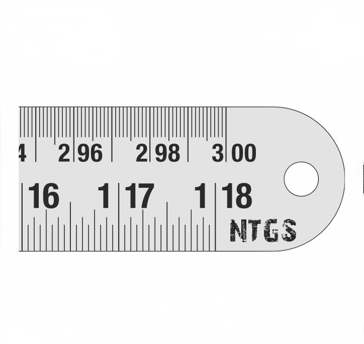 NTGS Double-Sided Measuring Scale Ruler for Engineering, Architecture and Students (118 inch, 300 cm) - Image 1