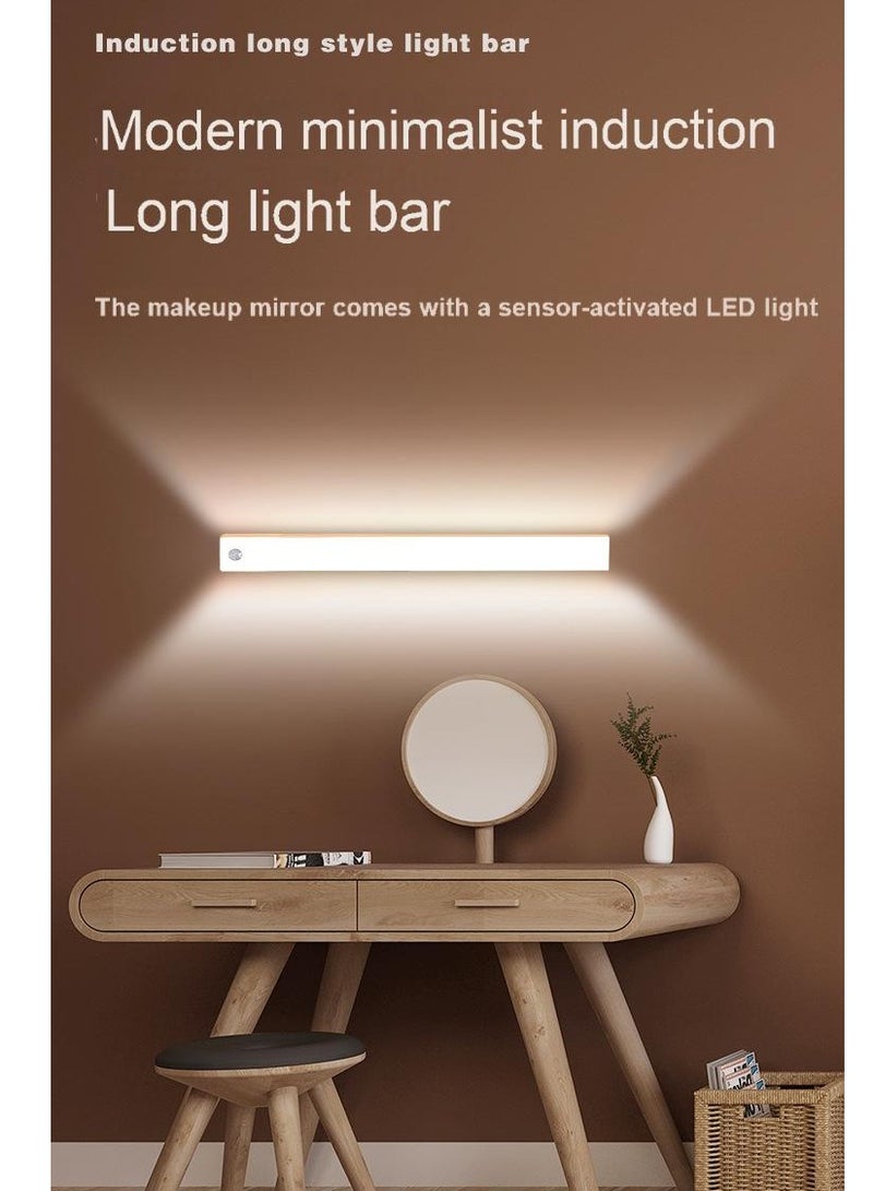 Multifunctional Induction Long Style Light Bar - 10CM Warm Light, Motion Sensing, Adjustable Brightness & Color Temperature, USB Rechargeable, Ideal for Home & Dorm Use - Image 1