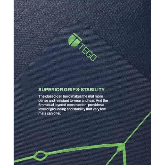 TEGO Stance Truly Reversible Yoga Mat With Guidealign - 5-6Mm - Image 4