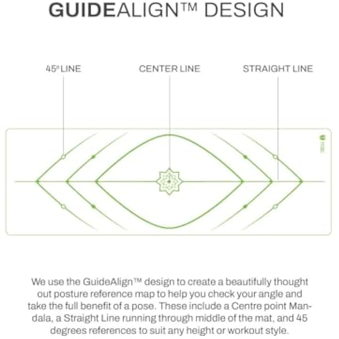 TEGO Stance Truly Reversible Yoga Mat With Guidealign - 5-6Mm - Image 5